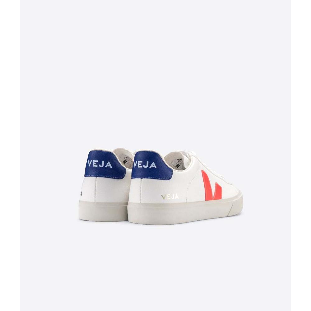 Low Tops Sneakers Barbati Veja CAMPO CHROMEFREE White/Orange | RO 202LIS